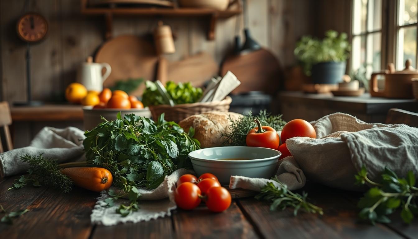 Healthy home cooking bowl